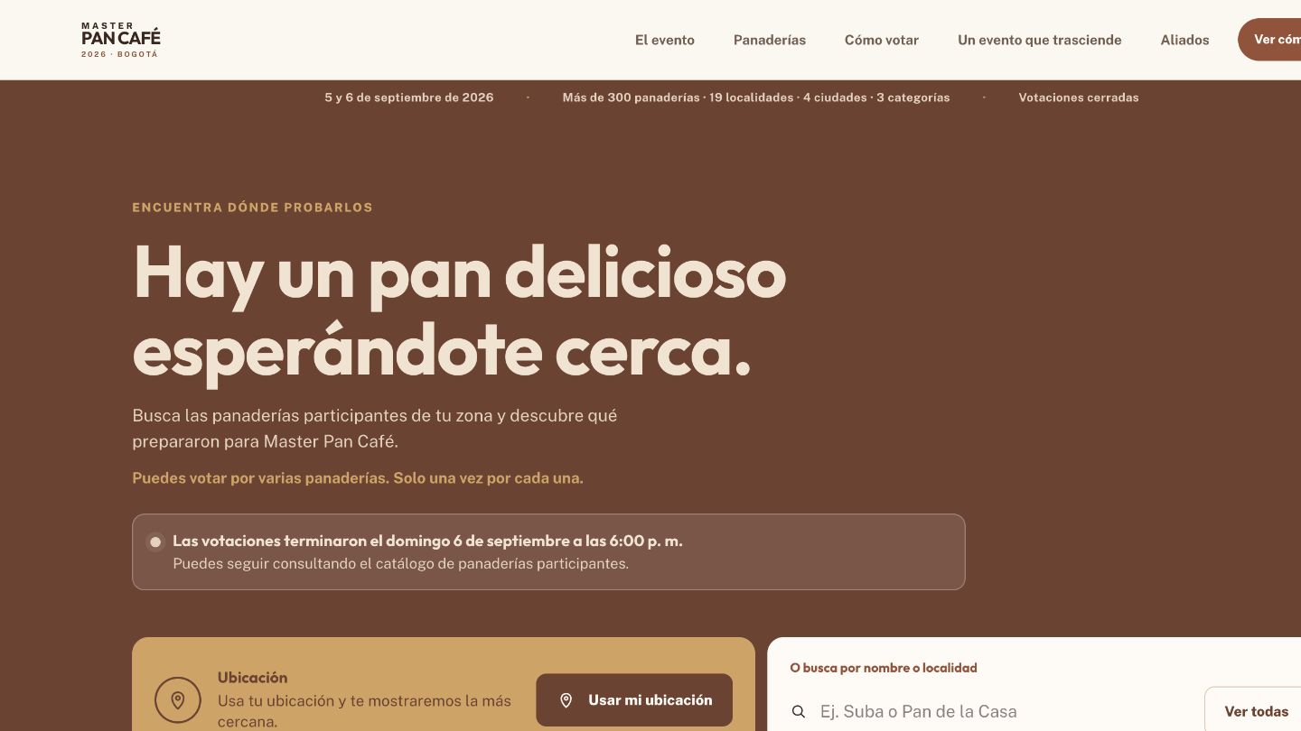 Captura del hero de hincafe.com en escritorio y móvil — versión desktop